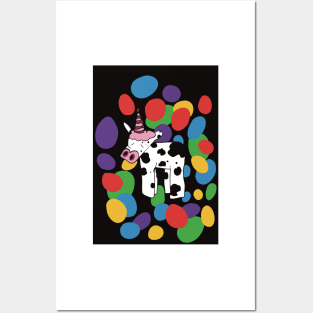 Party Cow Posters and Art